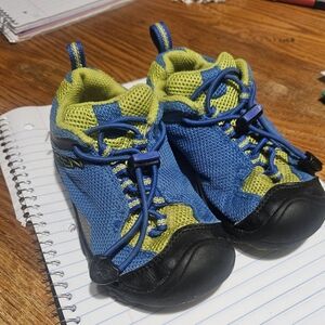 Keen Kids Blue and Yellow Sneakers